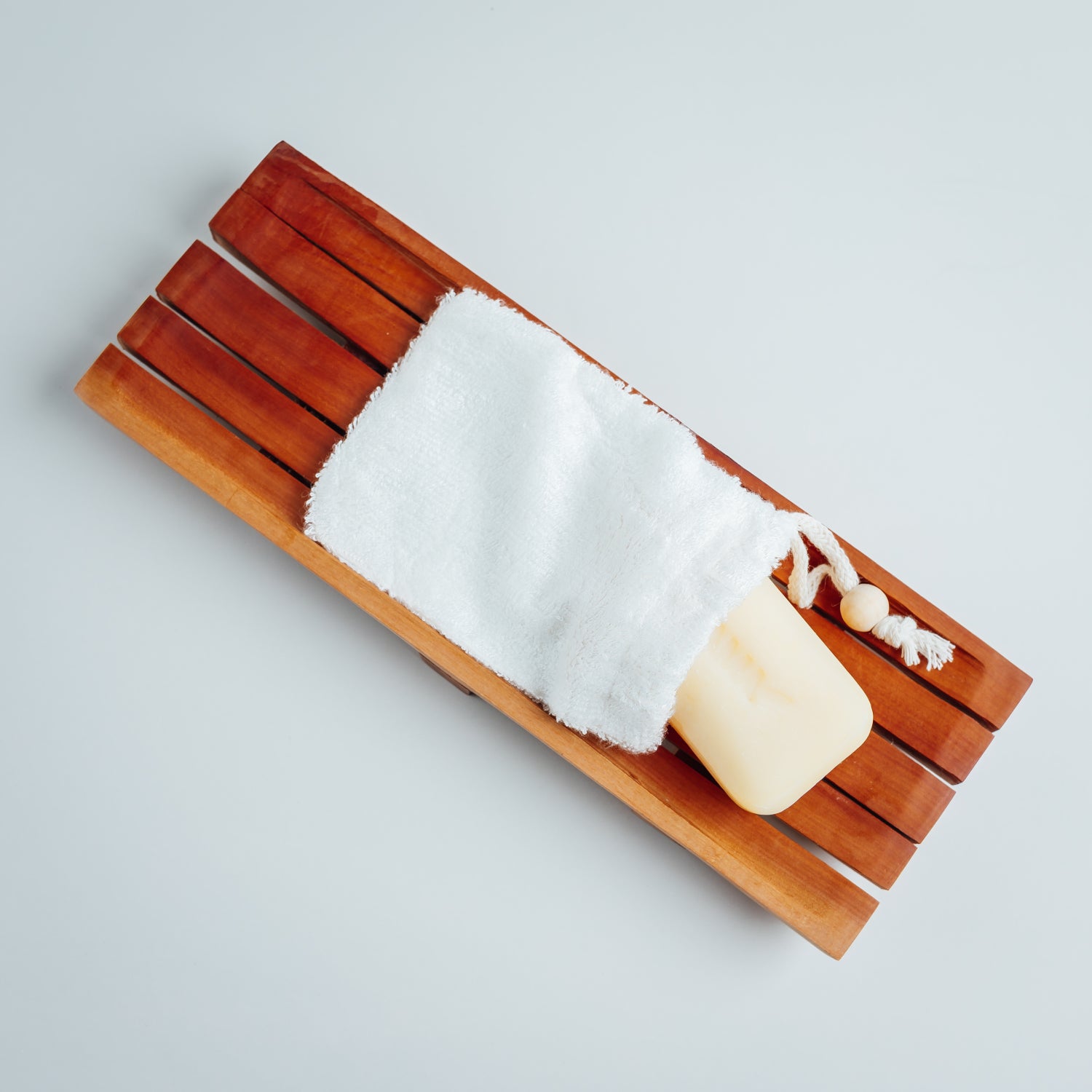 Natural bamboo soap bag